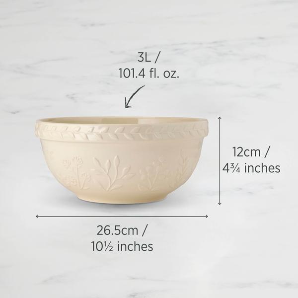 Mixing Bowl 26.5 x 12cm Vanilla