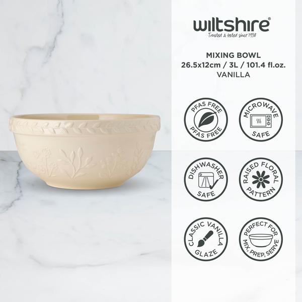 Mixing Bowl 26.5 x 12cm Vanilla