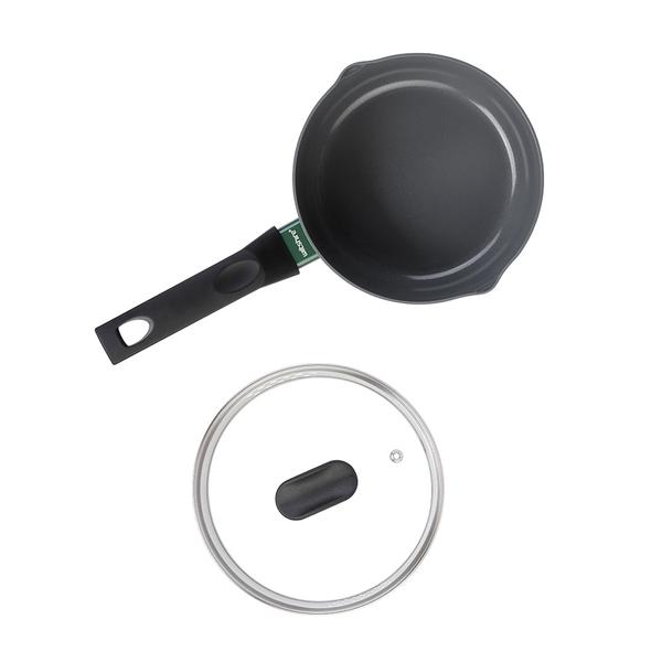 PureCook Ceramic Non-Stick Saucepan 18cm with Glass Lid