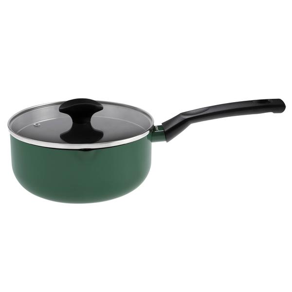 PureCook Ceramic Non-Stick Saucepan 20cm with Glass Lid