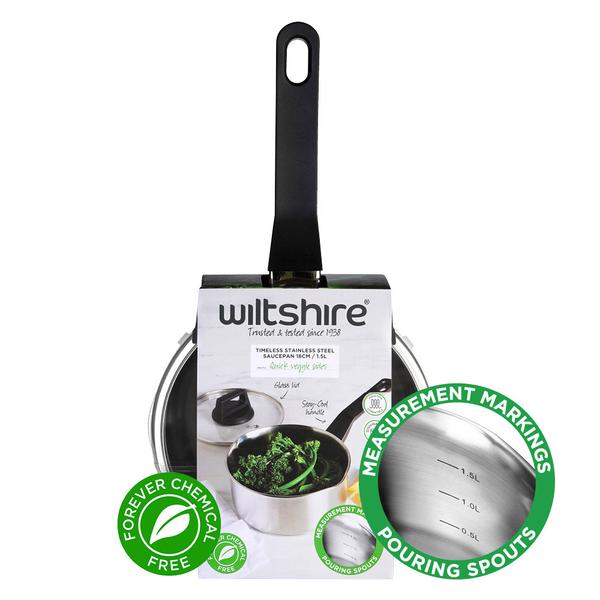 Timeless Saucepan 18cm with Glass Lid