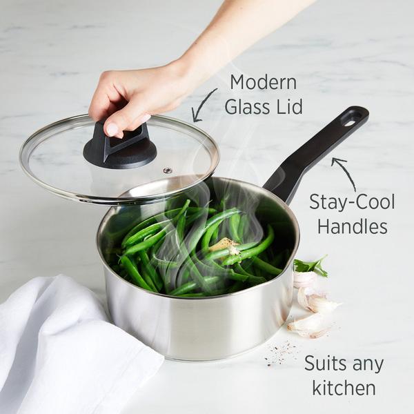 Timeless Saucepan 20cm with Glass Lid