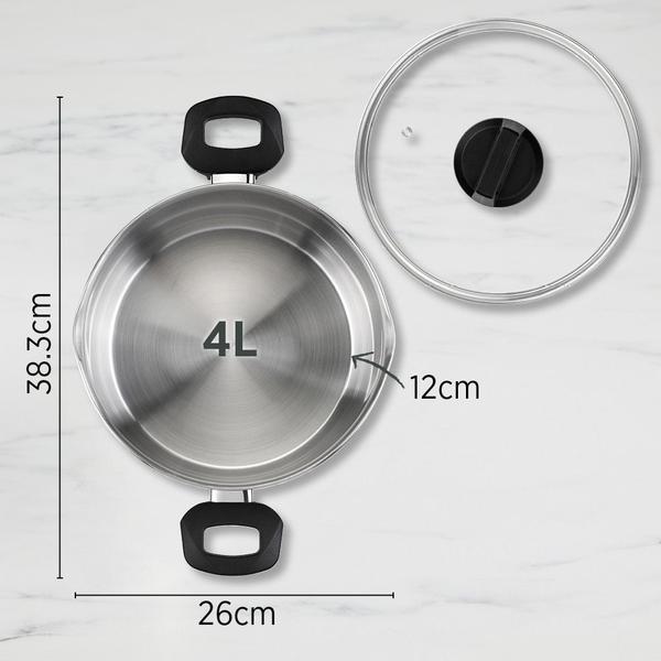 Timeless Casserole 24cm with Glass Lid
