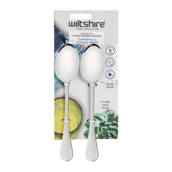 Baguette Dessert Spoon 4 Piece