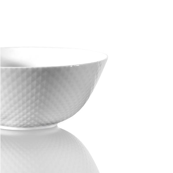 Diamond White Tempered Glass Noodle Bowl 18cm x 7.5cm