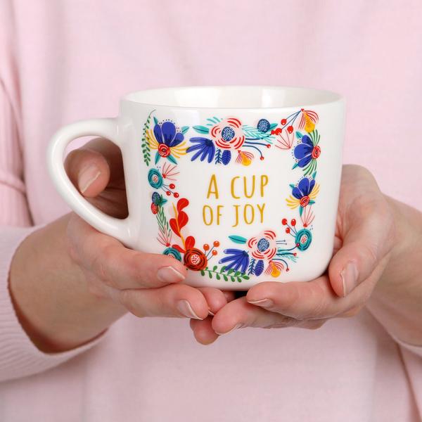 'A Cup Of Joy' Printed Mug 400ml