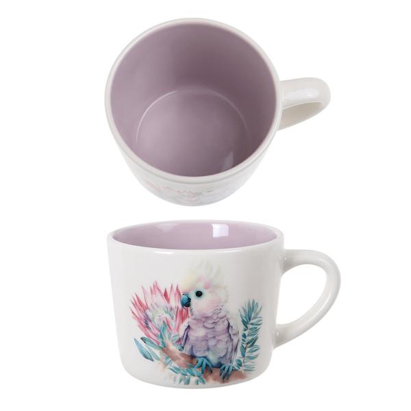 'Purple Cockatoo' Printed Mug 400ml