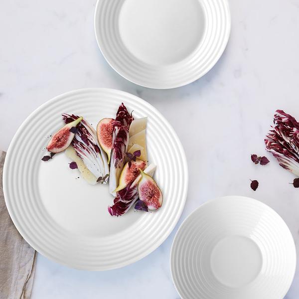 Pearl Ripple Tempered Glass 12 Piece Dinner Set