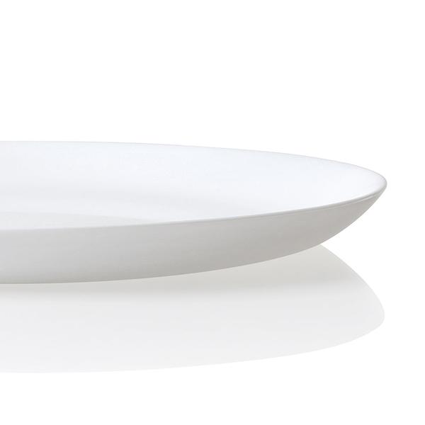 White Coupe Tempered Glass 12 Piece Dinner Set
