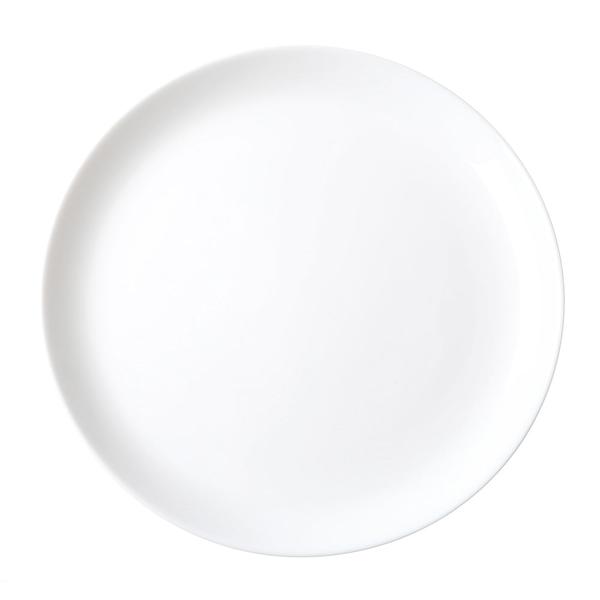 White Coupe Tempered Glass 12 Piece Dinner Set