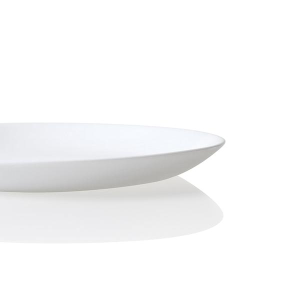 White Coupe Tempered Glass 12 Piece Dinner Set