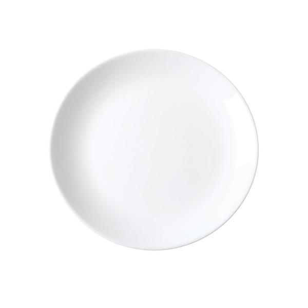 White Coupe Tempered Glass 12 Piece Dinner Set