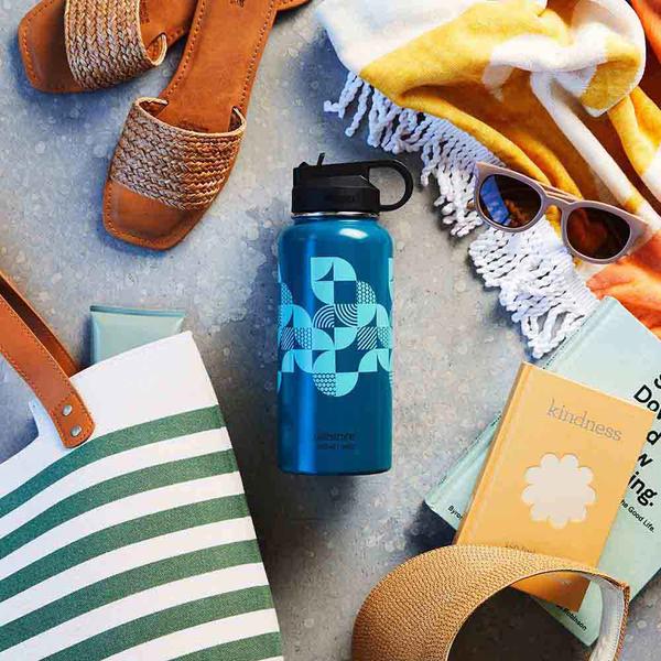 Insulated Stainless Steel Water Bottle Blue Opal 900ml