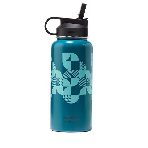 Insulated Stainless Steel Water Bottle Blue Opal 900ml