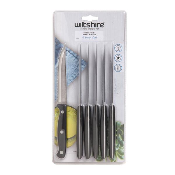 Triple Rivet 6 Piece Steak Knife Set