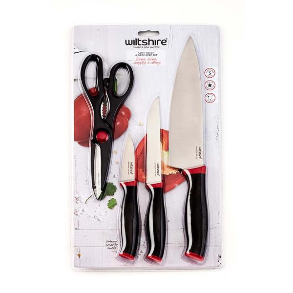 Soft Touch 4 Piece Knife Prep Set