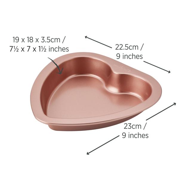 Rose Gold Heart Pan
