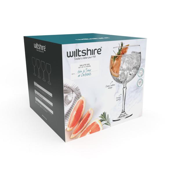 Salute Gin Balloon 600ml 4 Pack