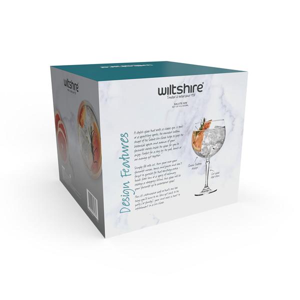 Salute Gin Balloon 600ml 4 Pack