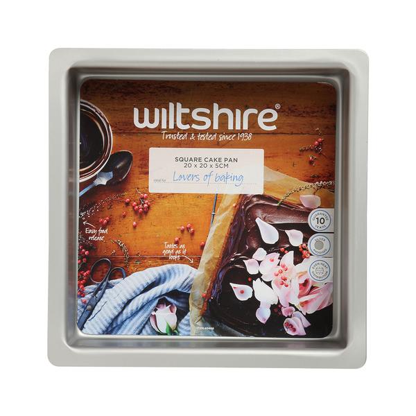 Silver Anodised Square Pan 20cm