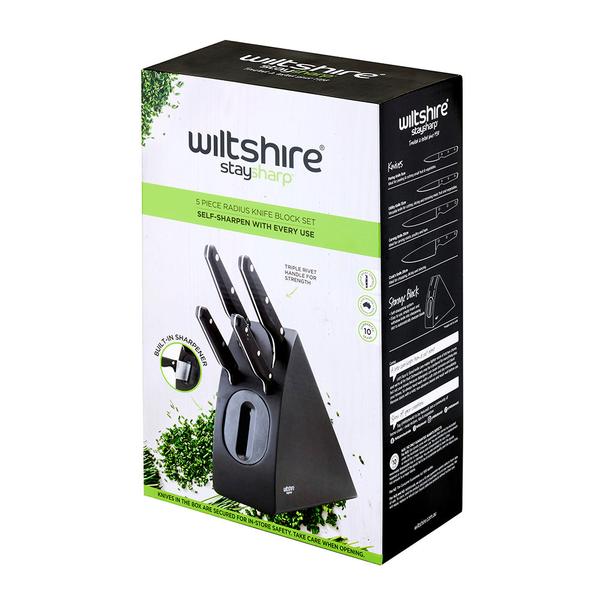 Staysharp Triple Rivet Radius Knife Block Set 6 Piece