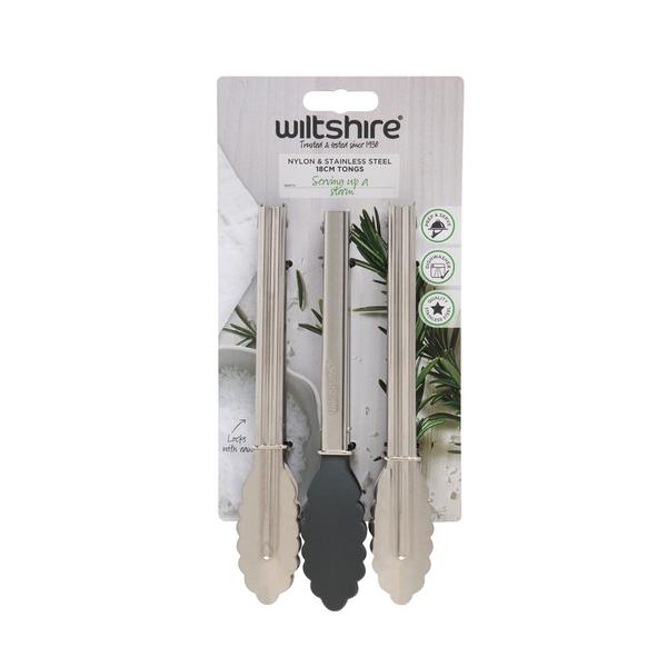 Mini Tongs 18cm Set of 3