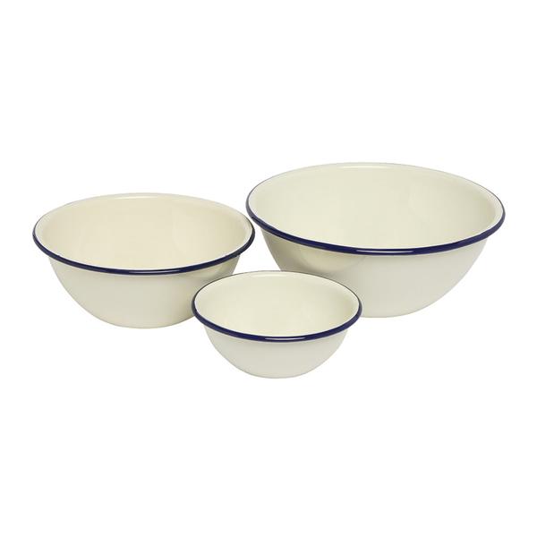 Enamel Mixing Bowl Set of 3