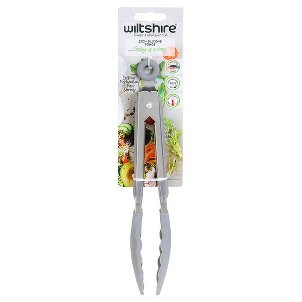 Silicone Tongs with Riser 23cm