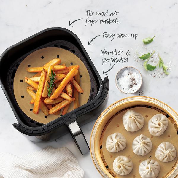 Steamer & Air Fryer Liners 20cm Pack of 50 Round