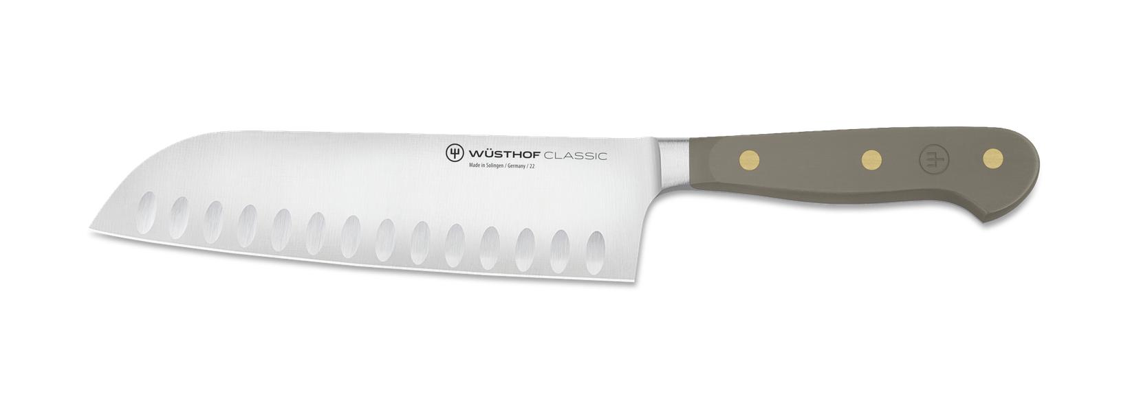 Velvet Oyster Santoku Knife 17cm