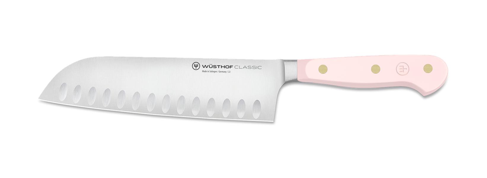 Pink Himalayan Salt Santoku Knife 17cm