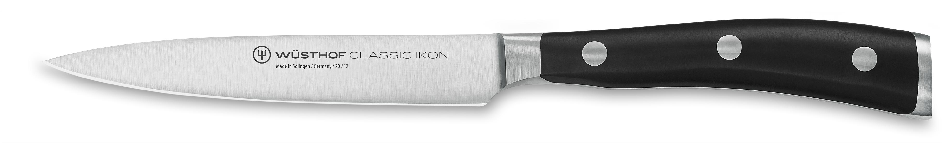 Classic Ikon Black Utility Knife 12cm