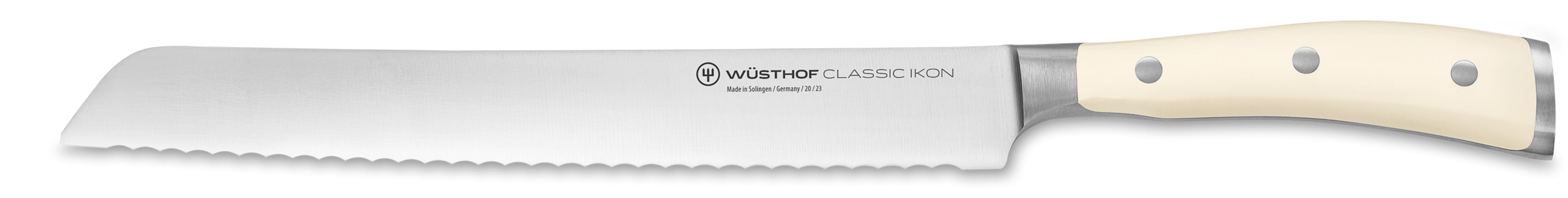 Classic Ikon Black Bread Knife 20cm