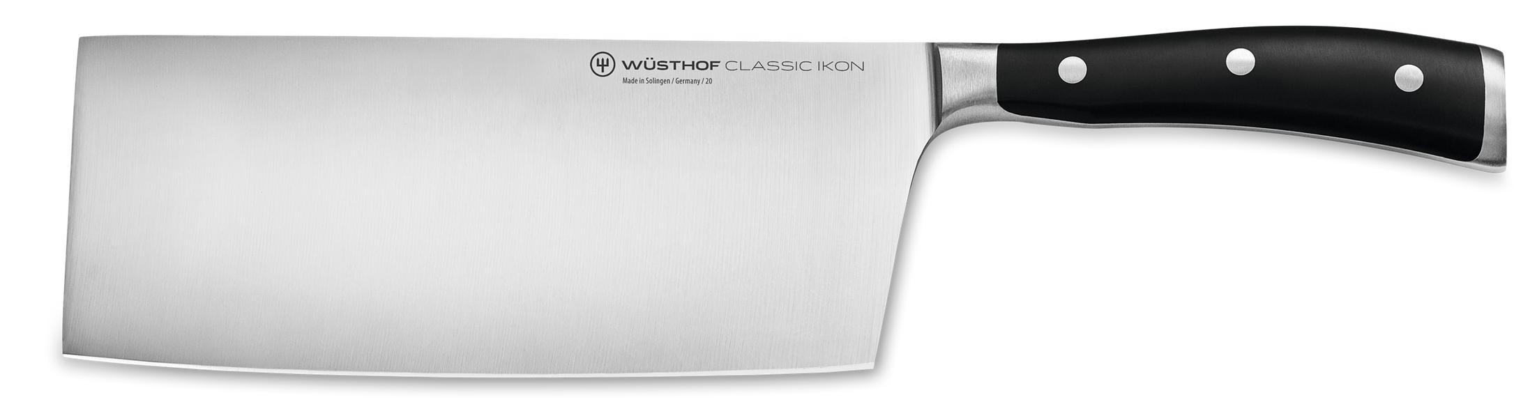Classic Ikon Black Chinese Chef's Knife 18cm