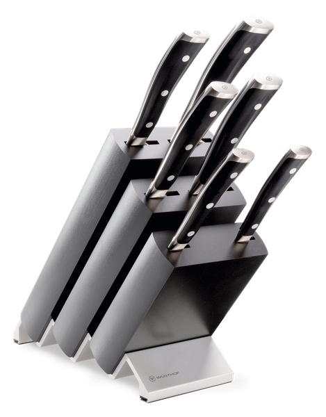 Classic Ikon Black Knife Block 7 Piece Set