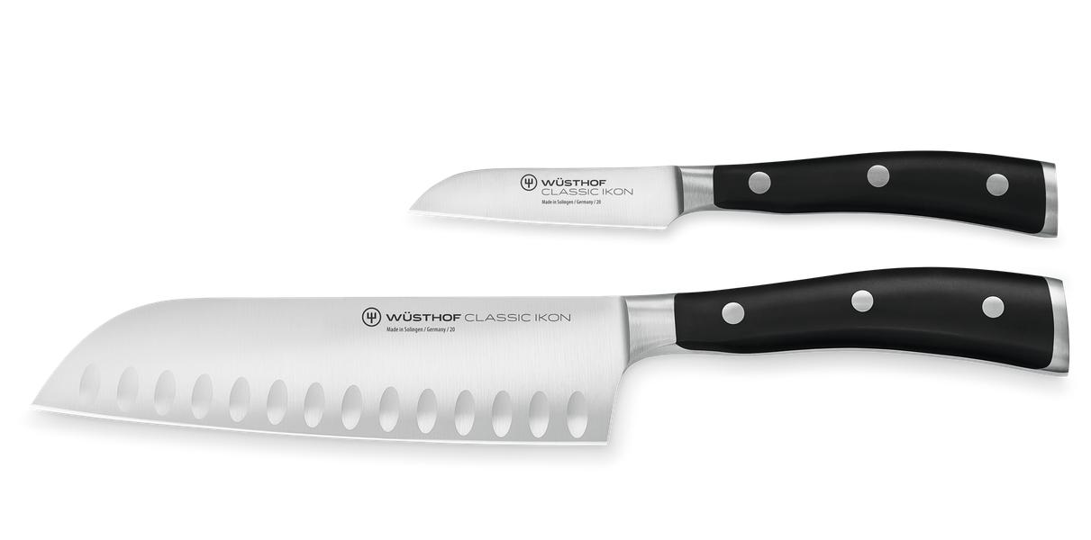 Classic Ikon Black Knife 2 Piece Set
