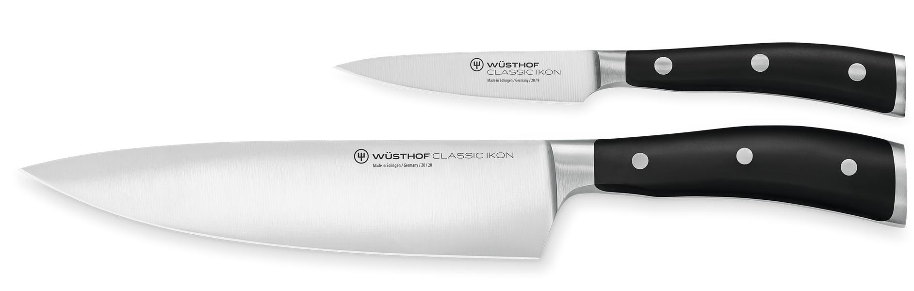 Classic Ikon Black Knife 2 Piece Set