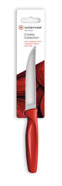 Create Pizza/Steak Knife 10cm Red