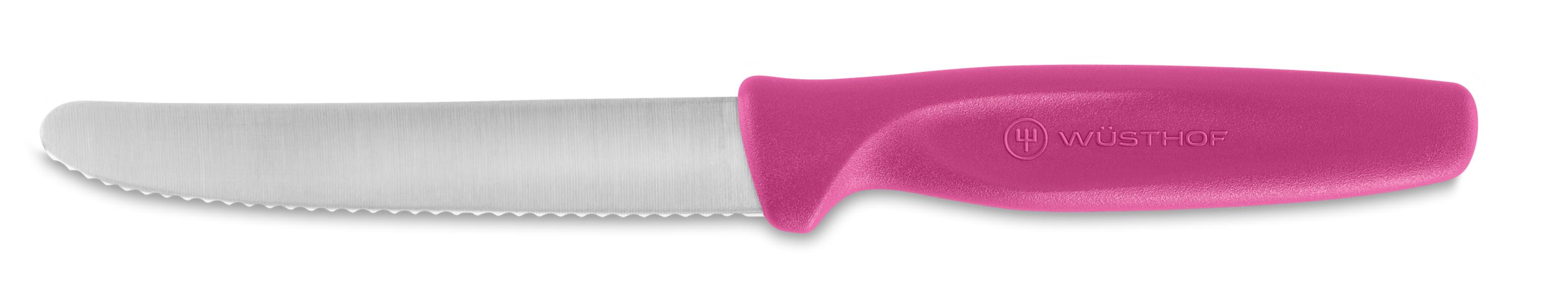 Create Serrated Paring Knife 10cm Magenta