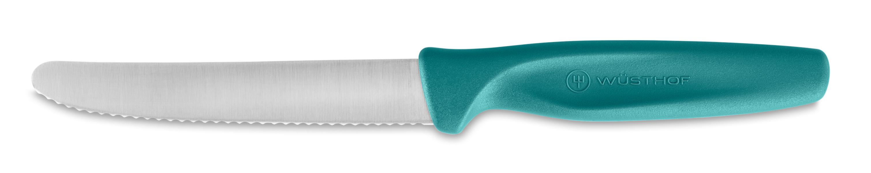Create Serrated Paring Knife 10cm Blue