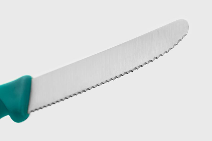 Create Serrated Paring Knife 10cm Blue