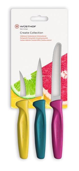 Create Paring Knives Multi-Coloured 3 Pack