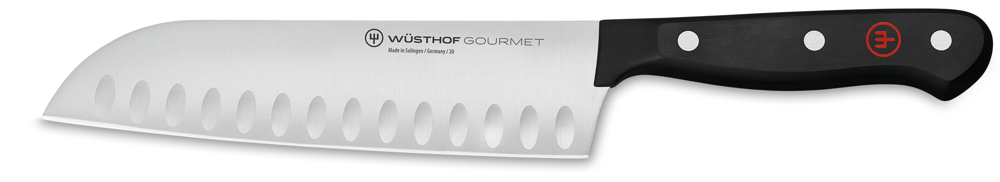 Gourmet Santoku Knife With Hollows 17cm