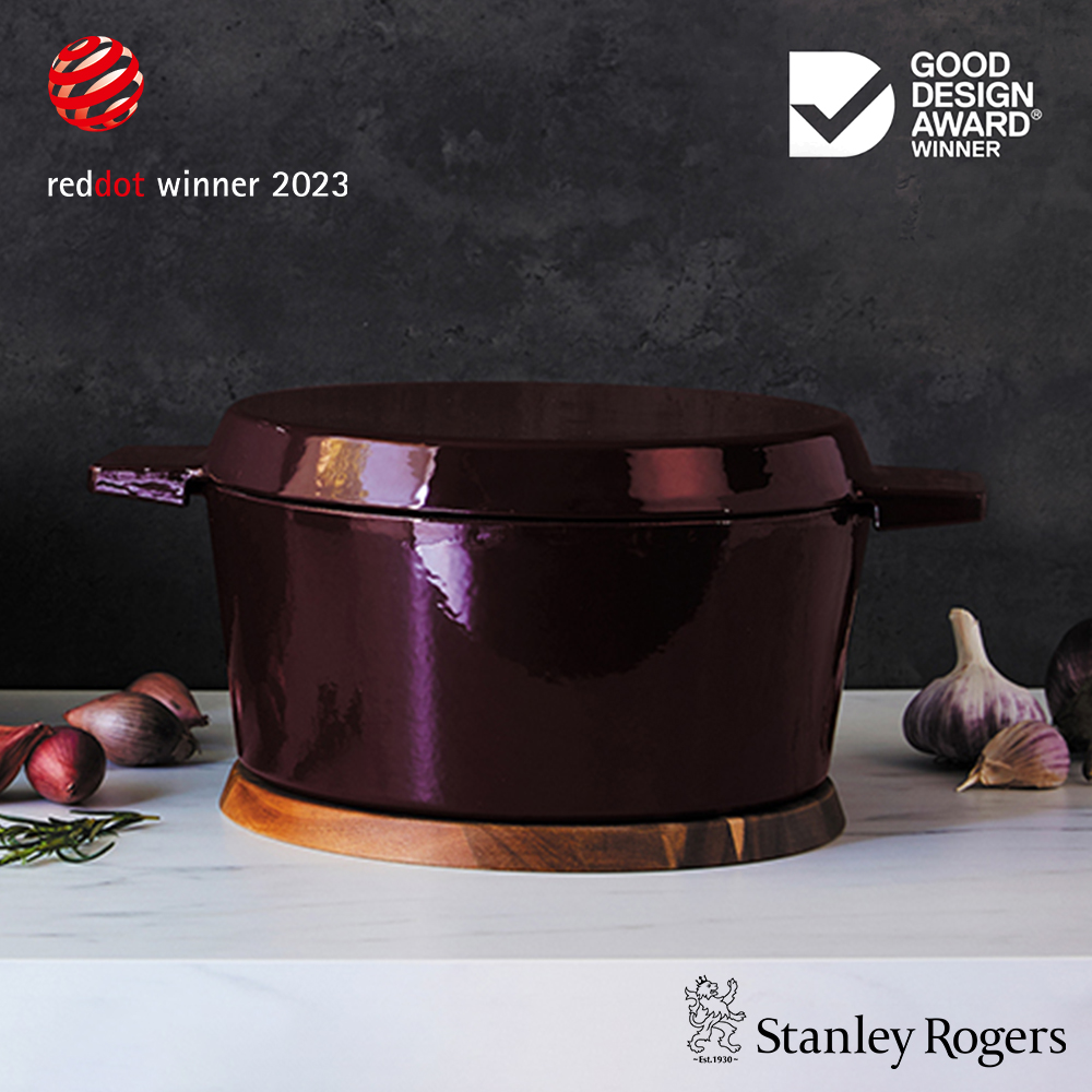 42369 SR French Oven Grill Duo 28cm Gloss Bordeaux LS OP HR 1